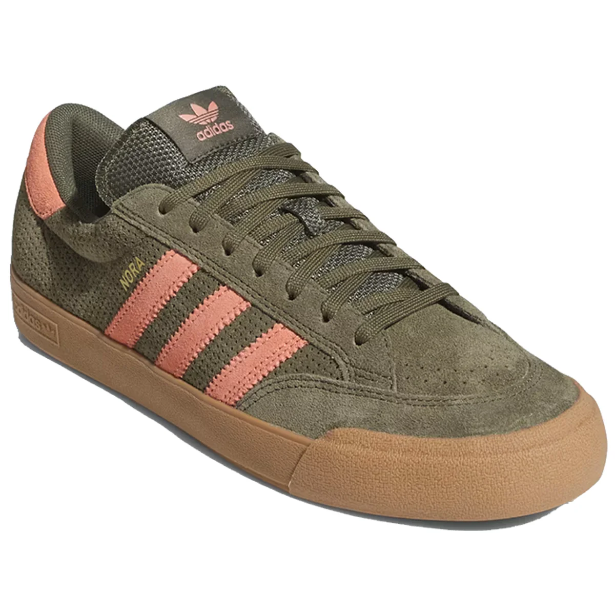 Adidas Nora - Olive/Pink/Gum - Image 2