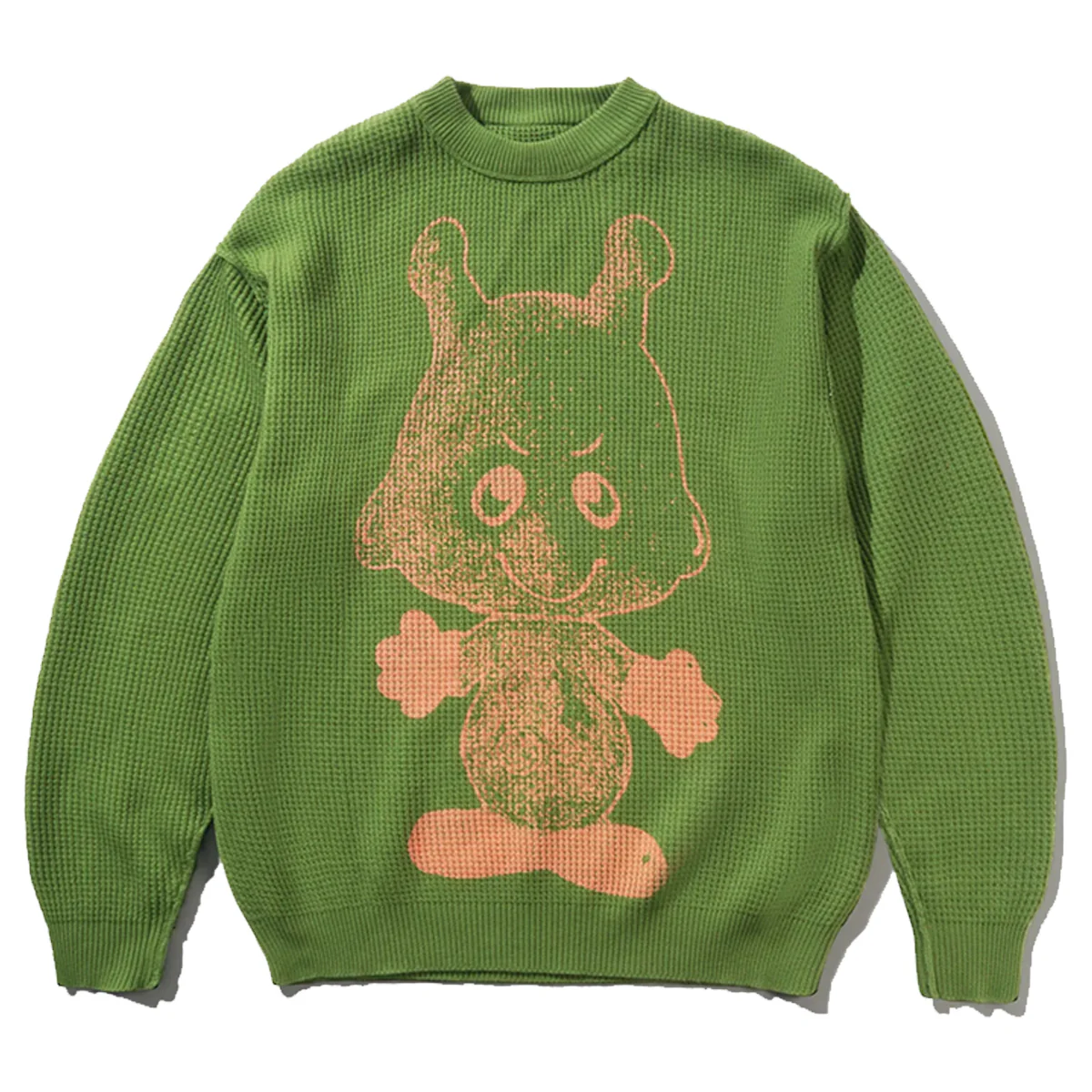Butter Goods Newcomer Reversible Knit Sweater - Grass - Image 2