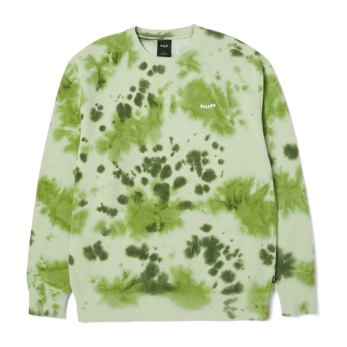 HUF Tie Dye 89 Logo Crewneck - Green