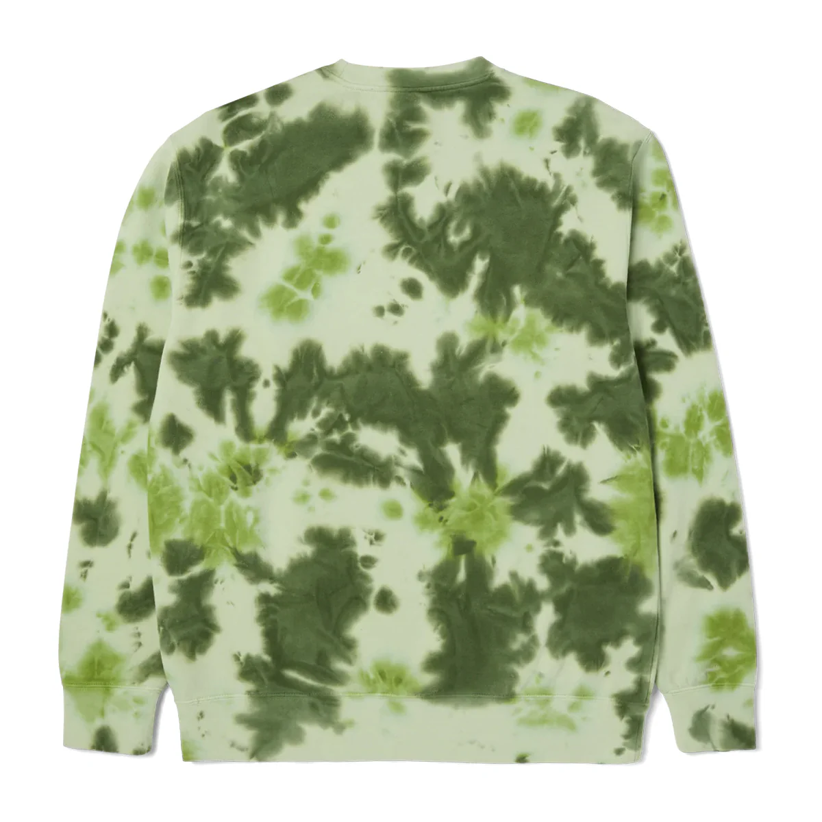 HUF Tie Dye 89 Logo Crewneck - Green - Image 2