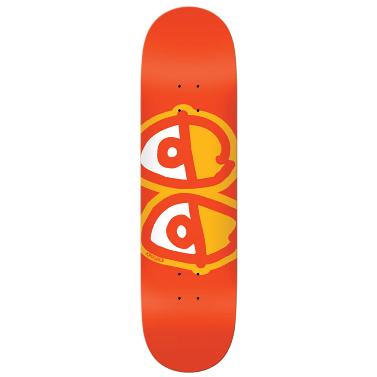 Krooked Deck - Team Eyes 8.25" Orange
