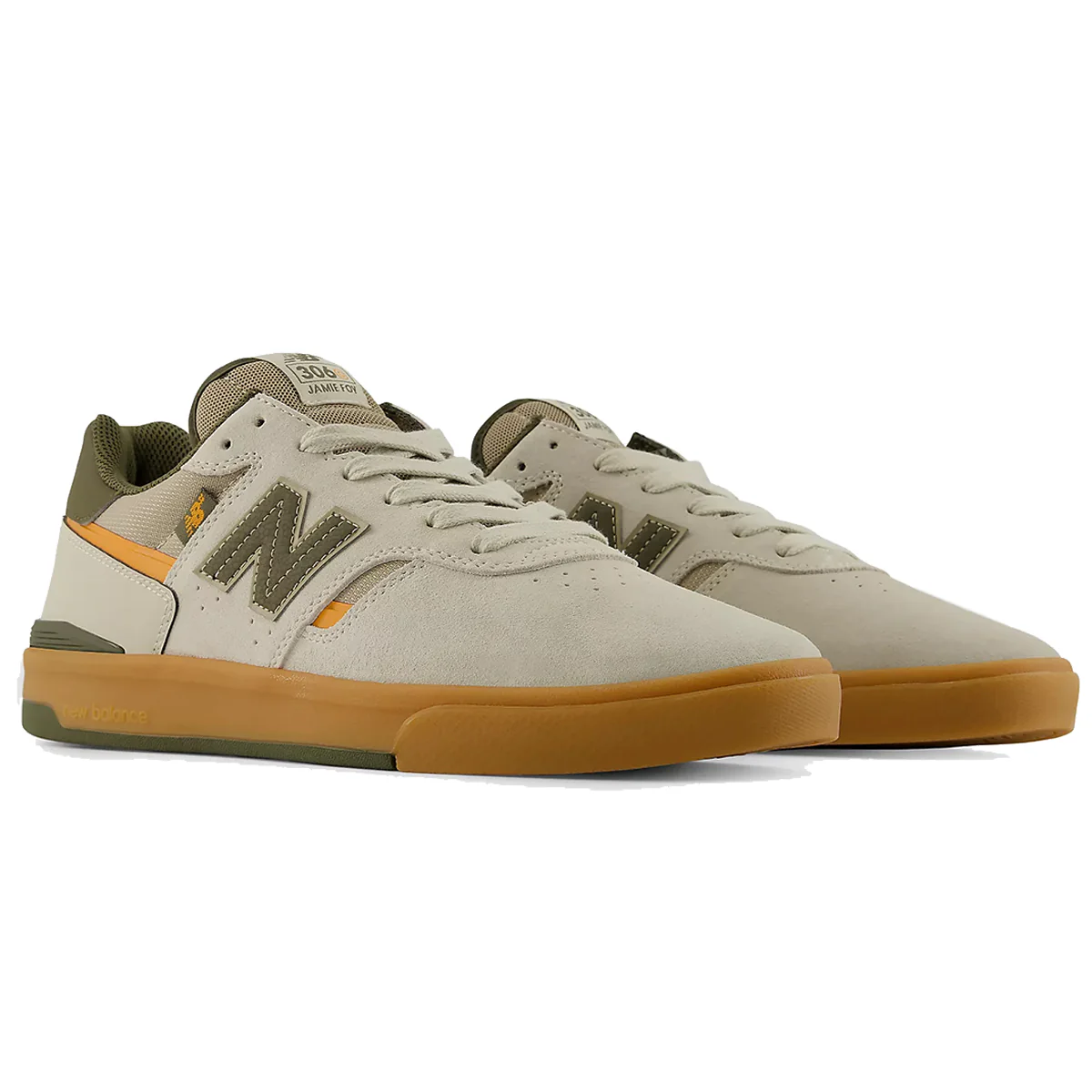 New Balance 306 Cup Sole - Grey/Army Green - Image 2