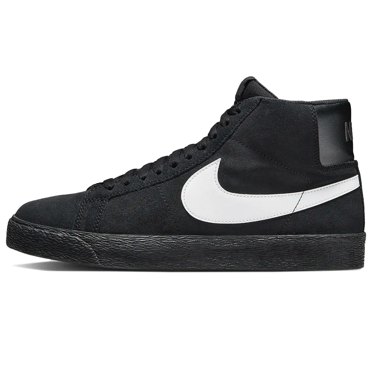 Nike SB Blazer Mid - Black/Black/White - Image 3