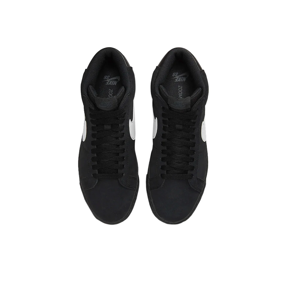 Nike SB Blazer Mid - Black/Black/White - Image 4