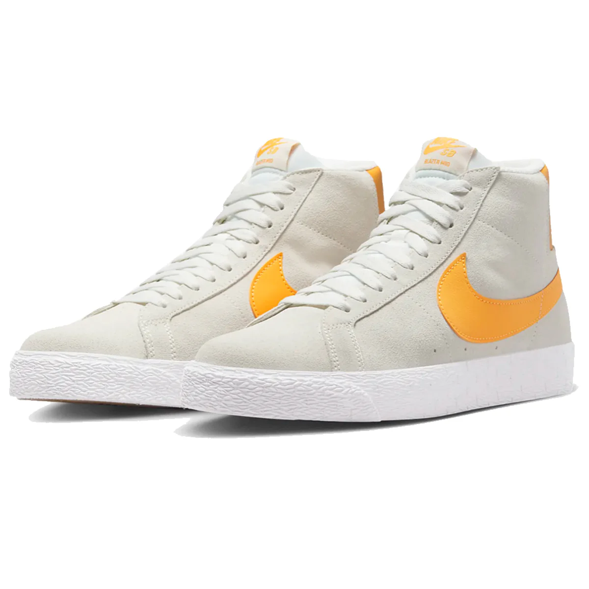 Nike SB Blazer Mid - Summit White/Lazer Orange - Image 5