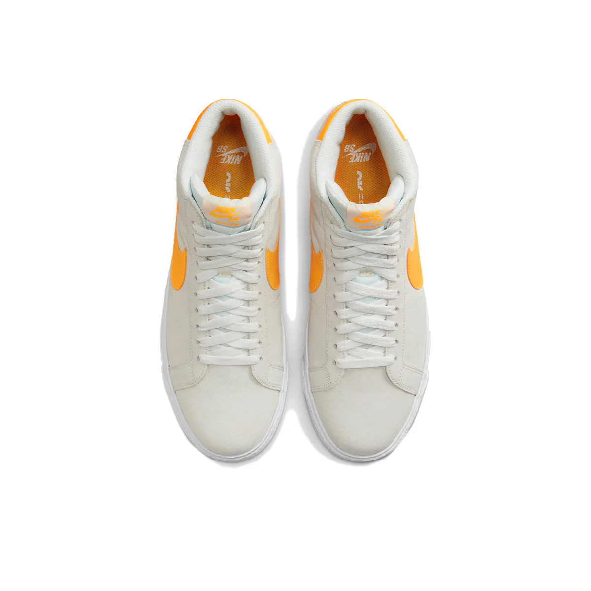 Nike SB Blazer Mid - Summit White/Lazer Orange - Image 6