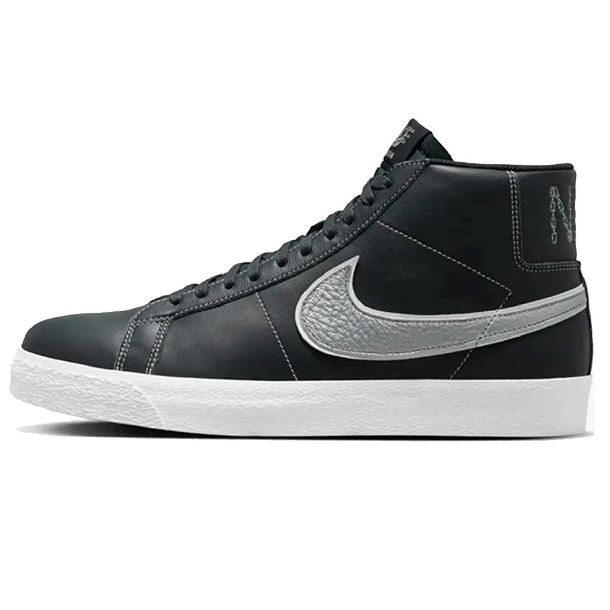 Nike SB Blazer Mid x Mason Silva - Blackened Blue/Wolf Grey - Image 3