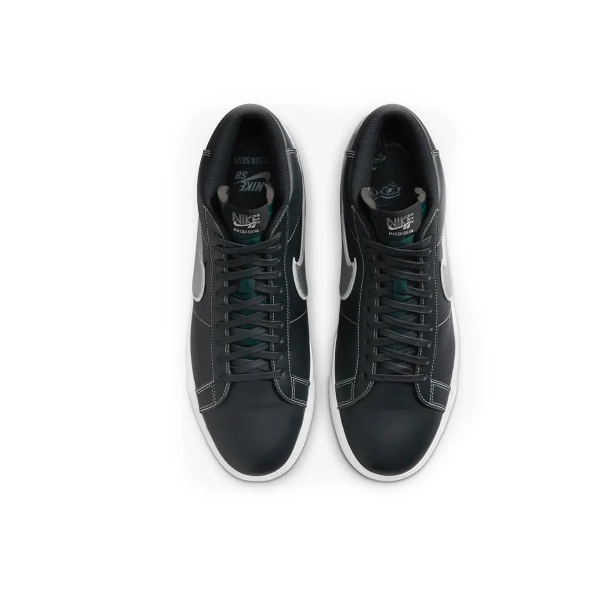 Nike SB Blazer Mid x Mason Silva - Blackened Blue/Wolf Grey - Image 5