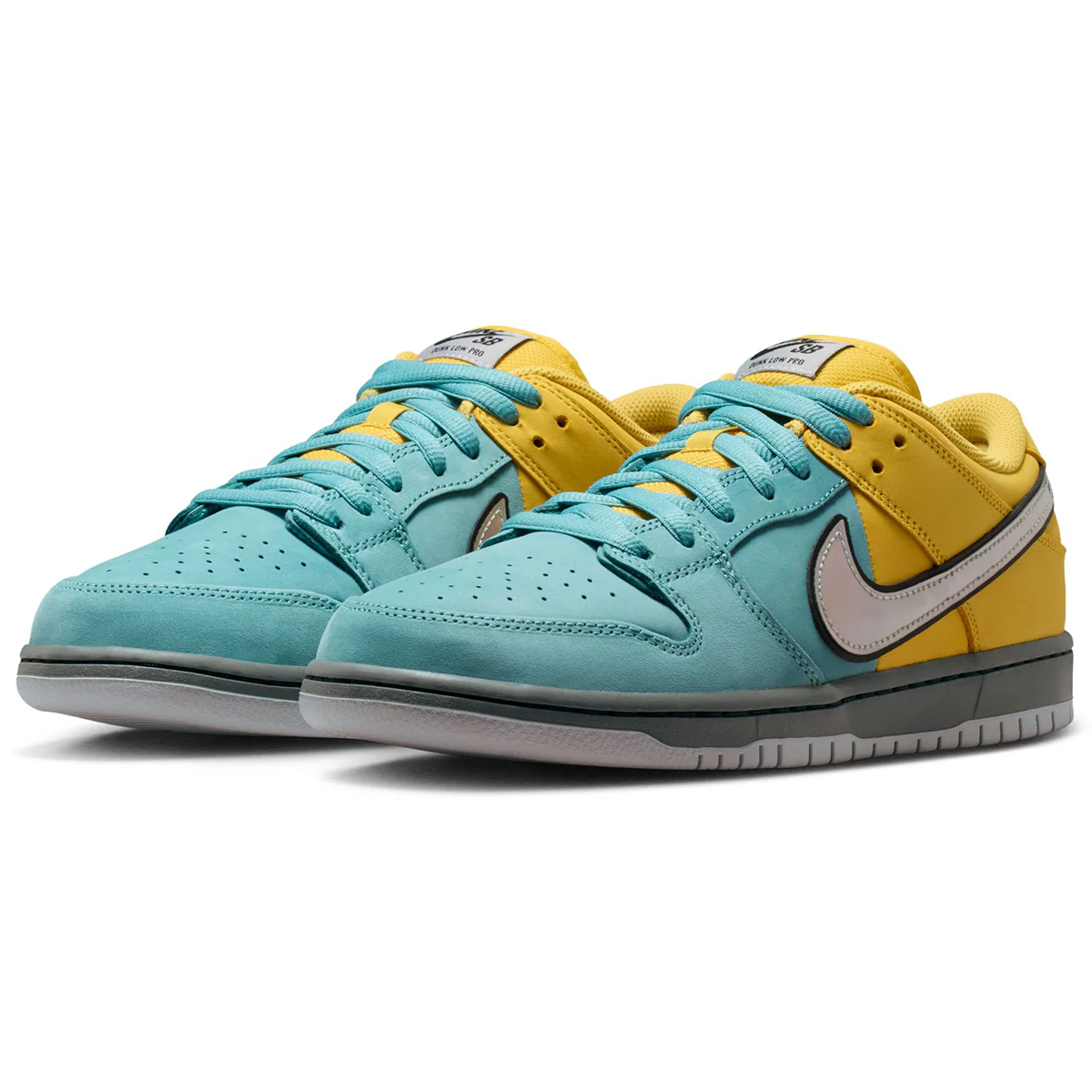 Nike SB Dunk Low "Muni Pass" - Wolf Grey/Denim Turq - Image 2