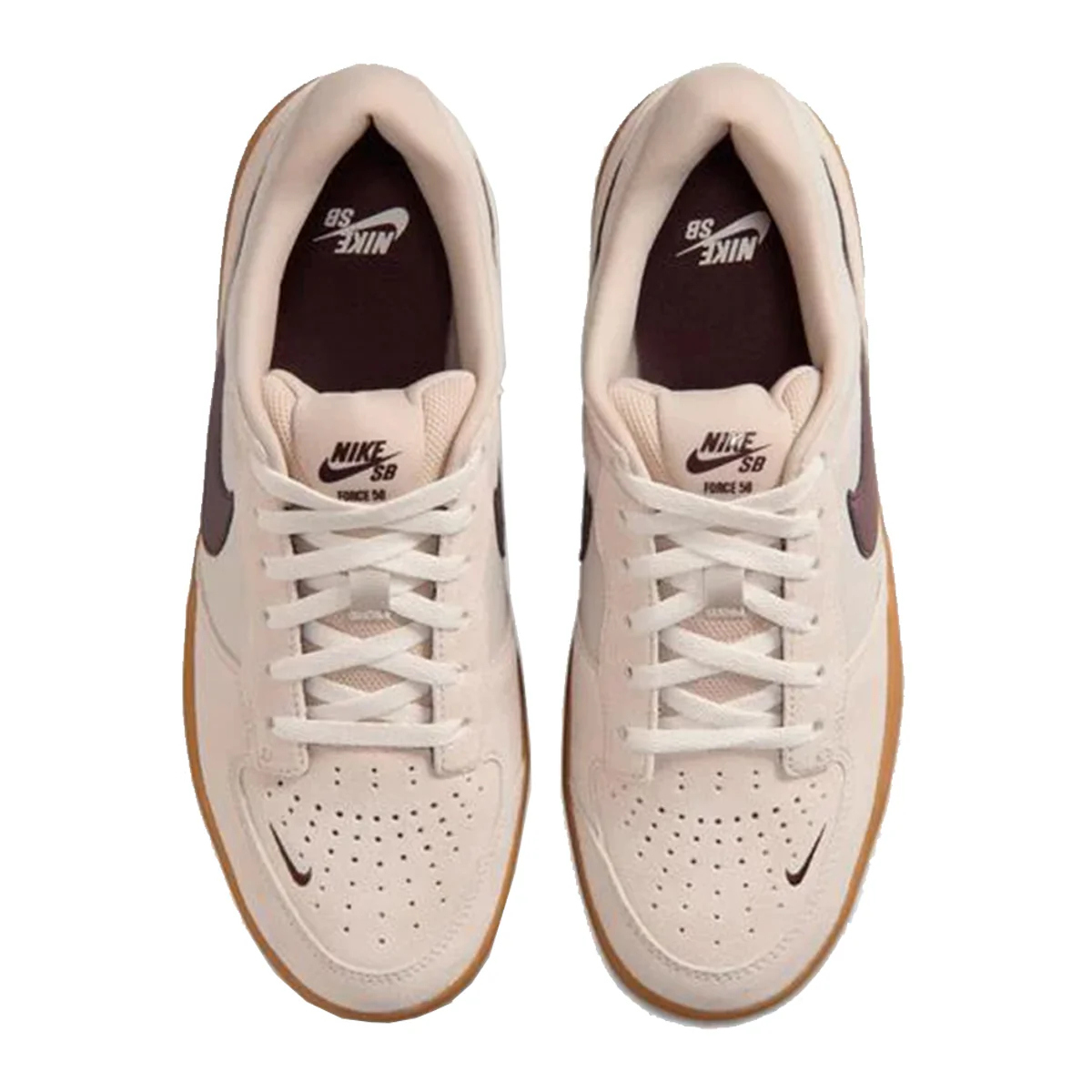 Nike SB Force 58 - Cream/Burgundy - Image 5