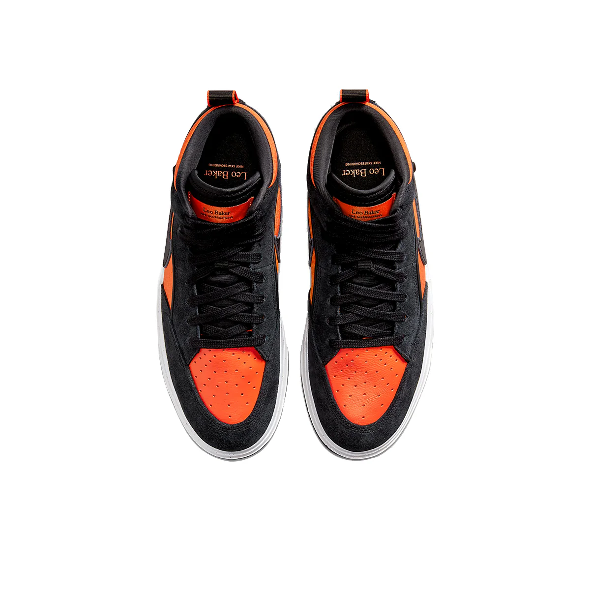 Nike SB React Leo - Black/Orange - Image 5