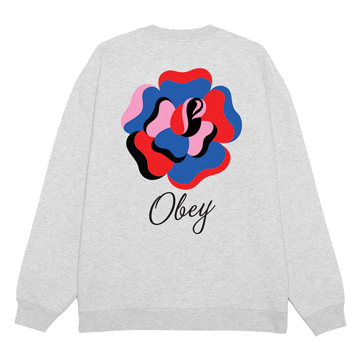 Obey Paper Rose Crewneck - Heather