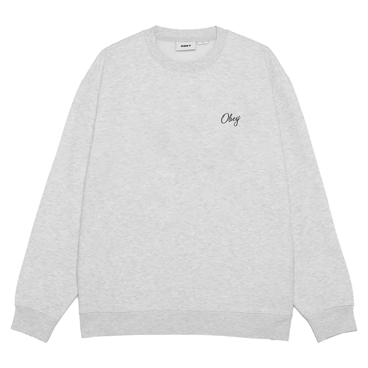 Obey Paper Rose Crewneck - Heather - Image 2