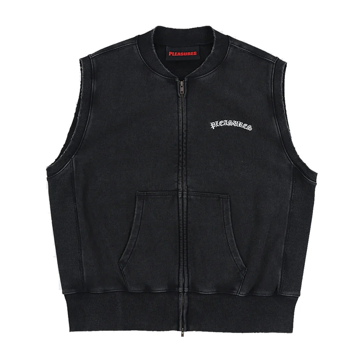 Pleasures Neural Zip Vest - Faded Black - Image 2