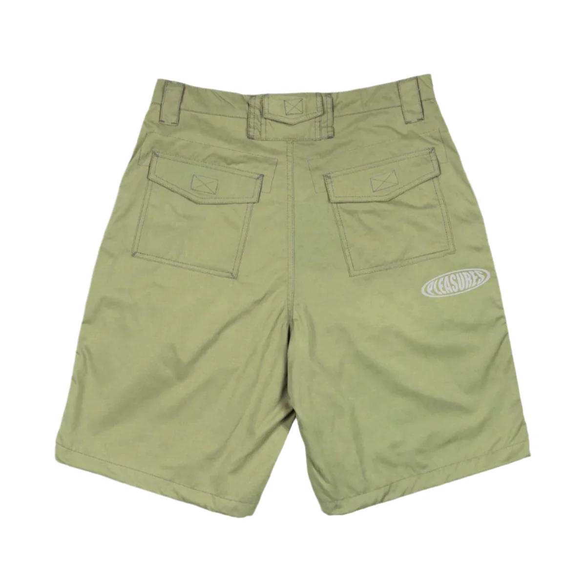 Pleasures Raider Cargo Shorts - Olive - Image 2