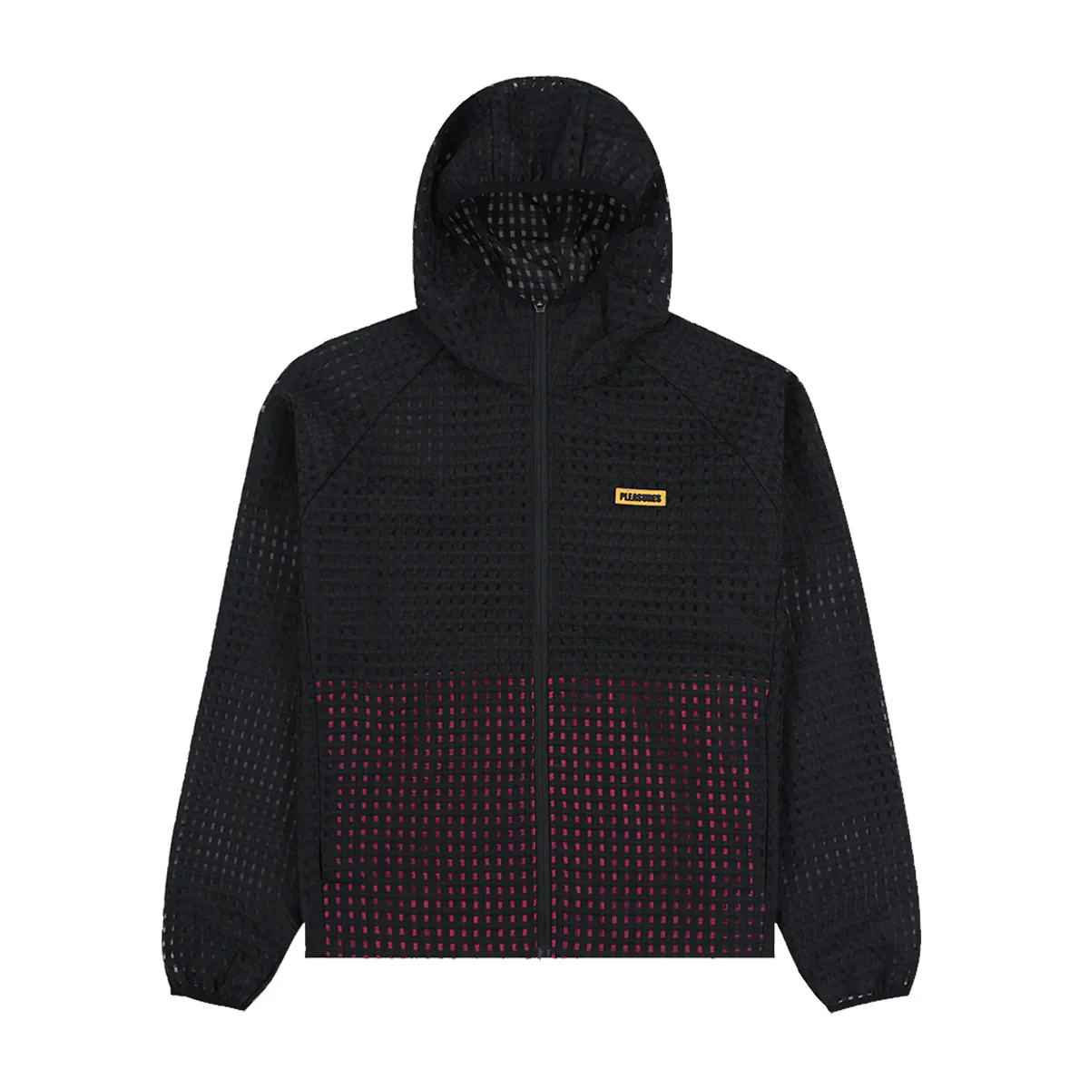 Pleasures System Plaid Hooded Jacket - Black