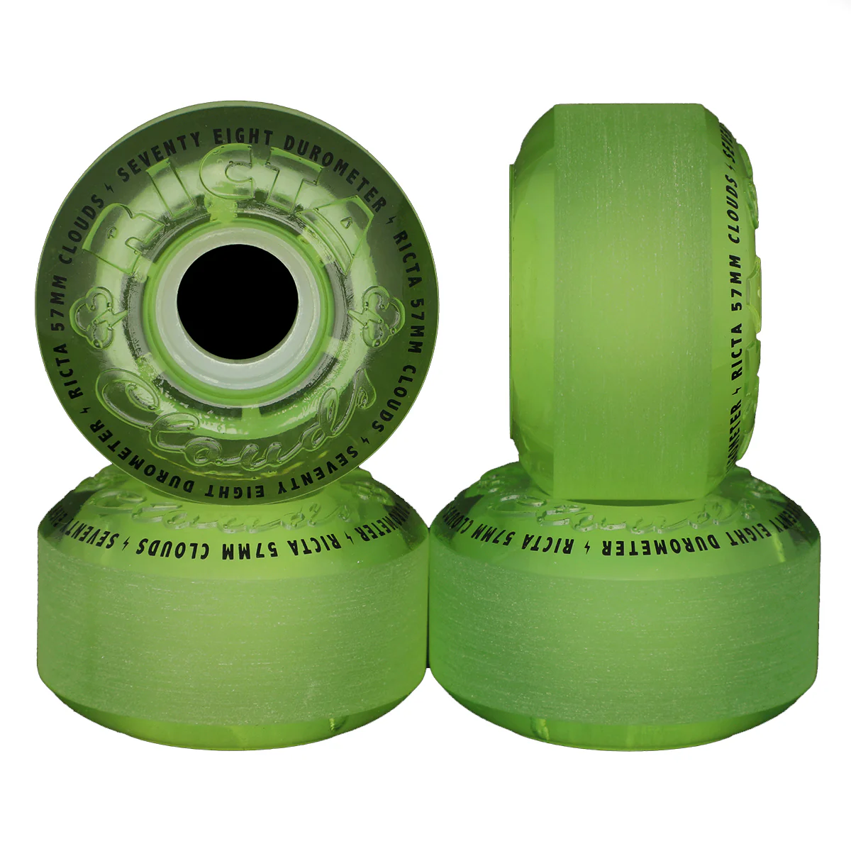 Ricta Cloud Transparent Green Wheels 78a 57mm