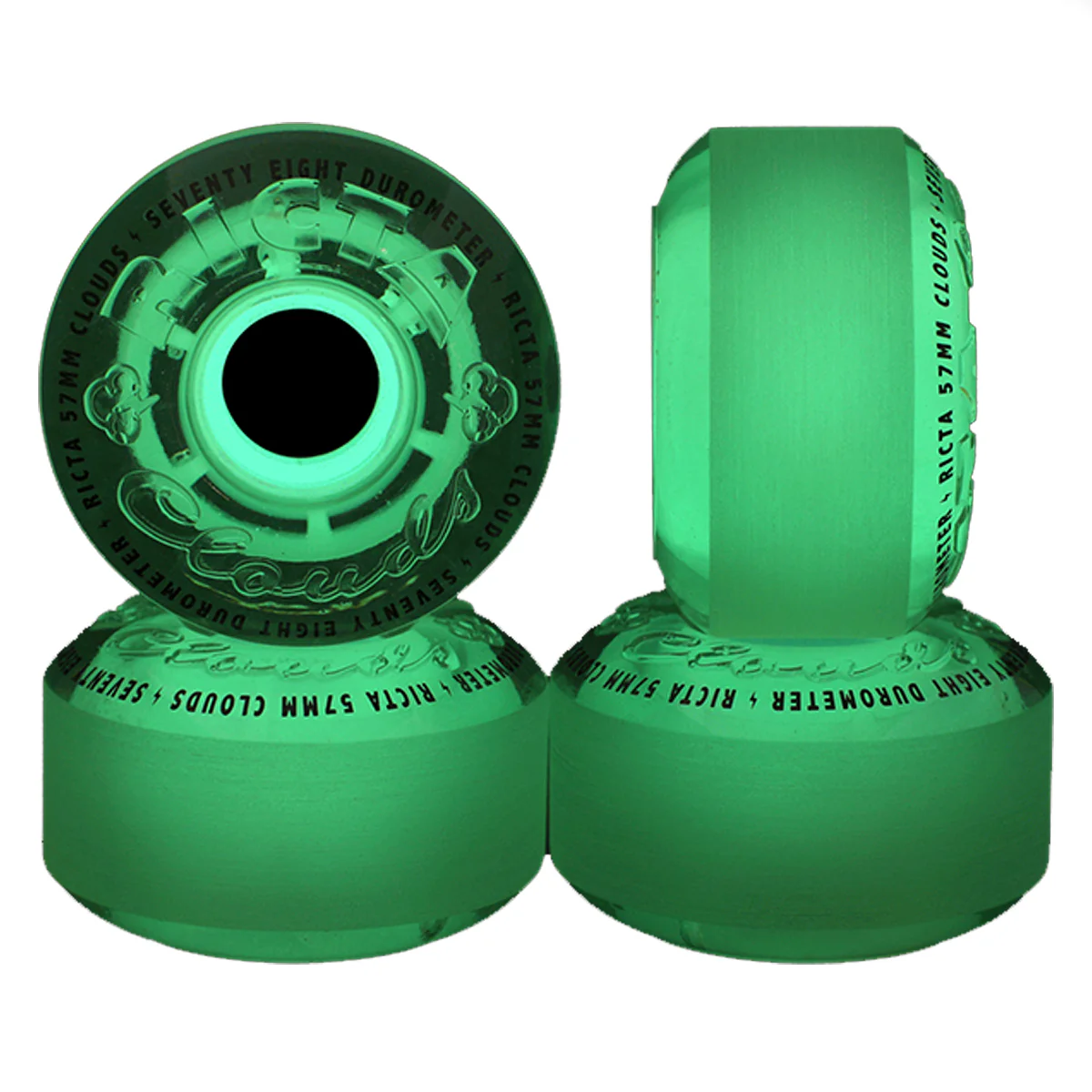Ricta Cloud Transparent Green Wheels 78a 57mm - Image 2