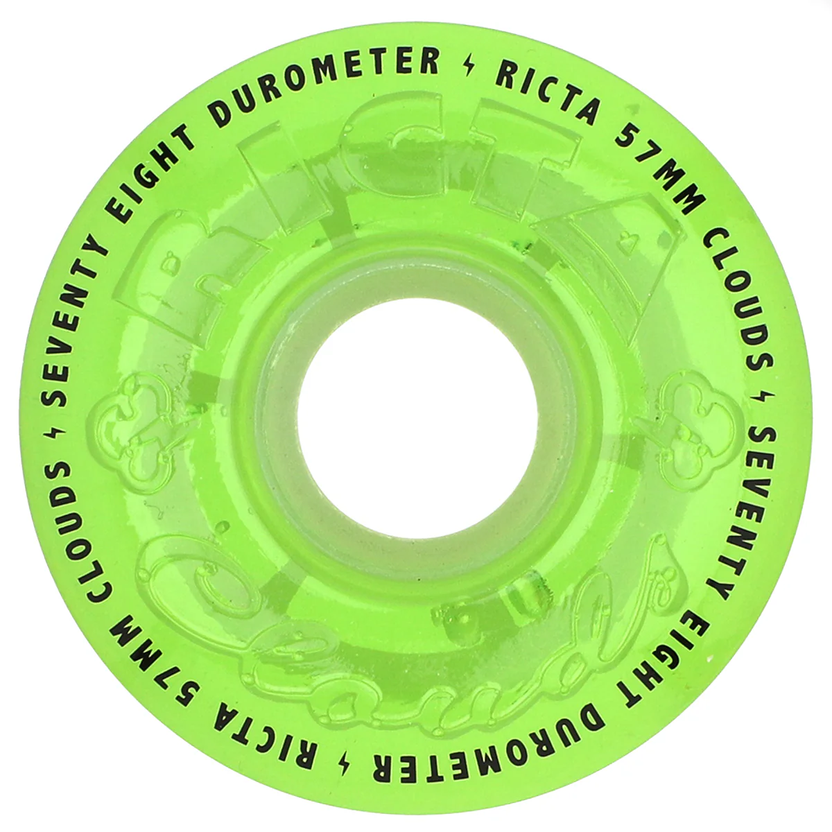 Ricta Cloud Transparent Green Wheels 78a 57mm - Image 3