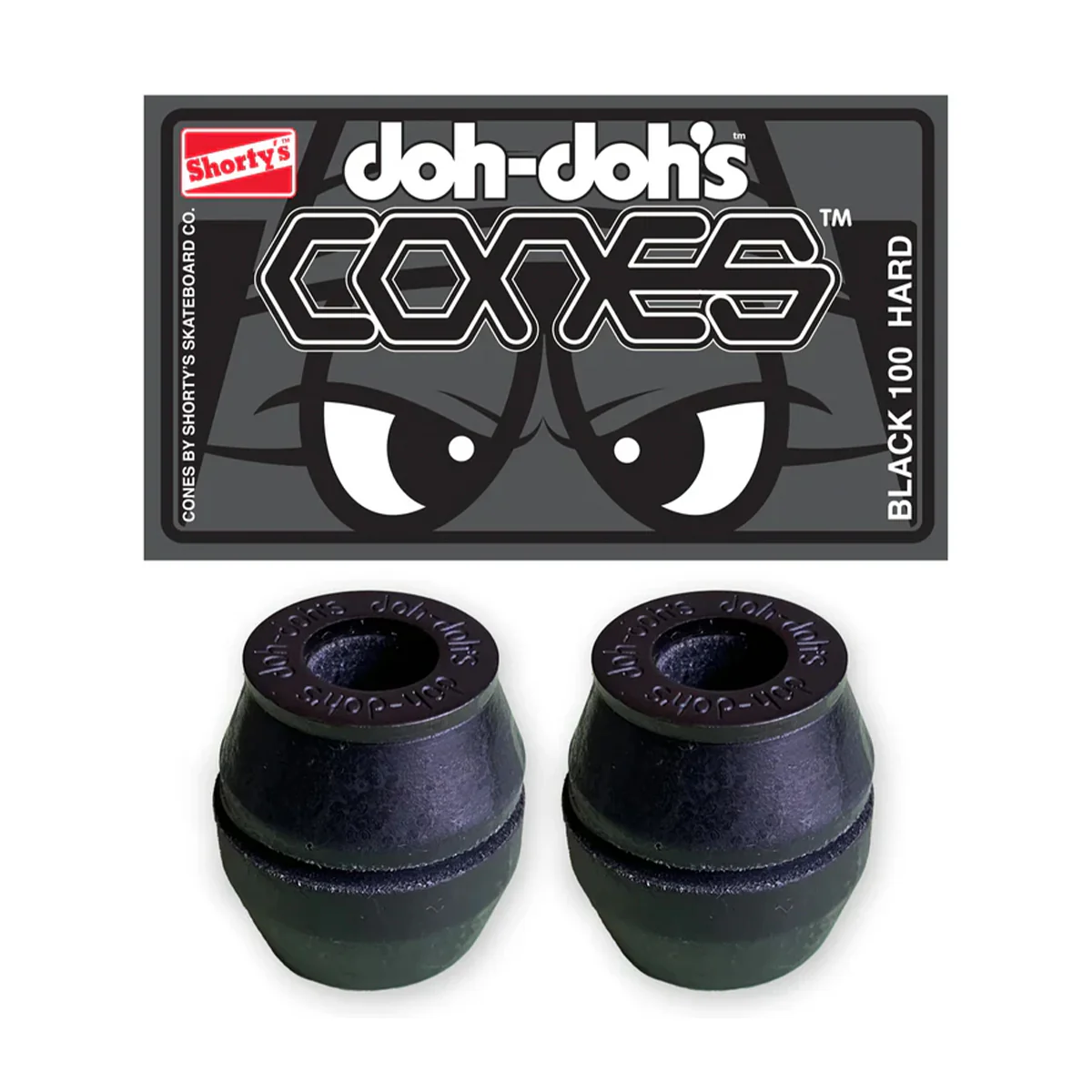 Shortys Doh Doh Cones Bushings - 100a Black Hard