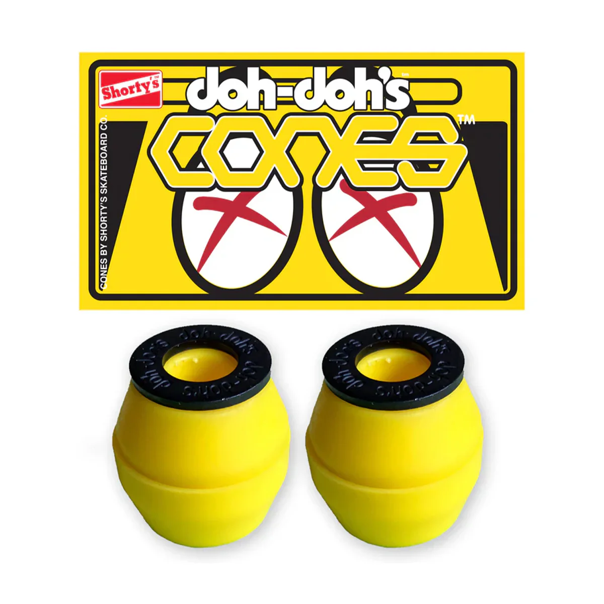 Shortys Doh Doh Cones Bushings - 92a Yellow Soft