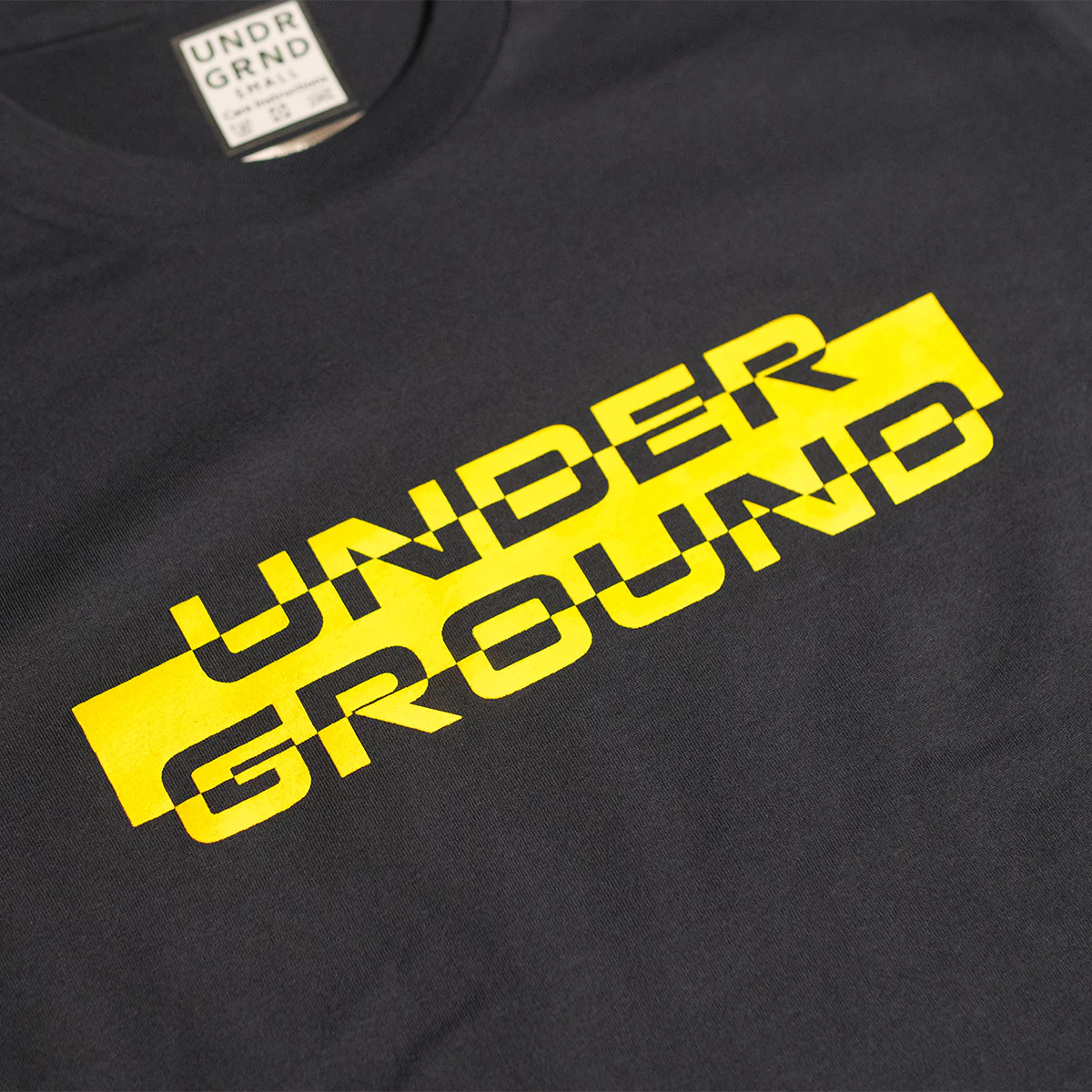 Underground "Block" T-Shirt - Navy - Image 2