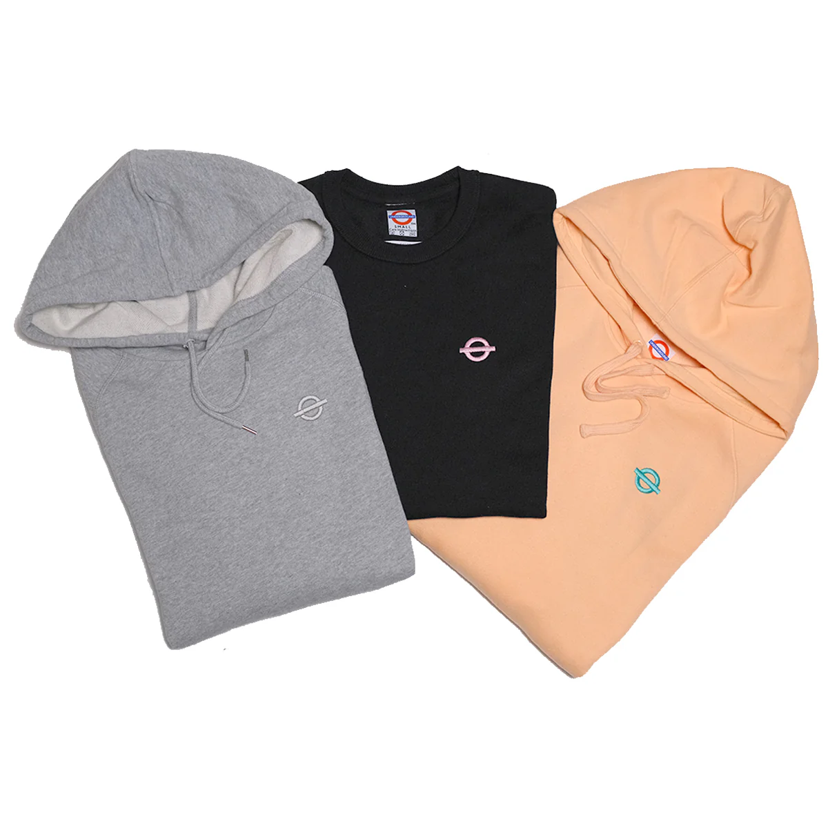 Underground Roundel Hoodie - Peach - Image 3