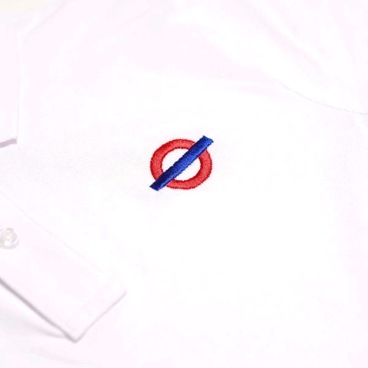 Underground Roundel Logo Polo - White - Image 2