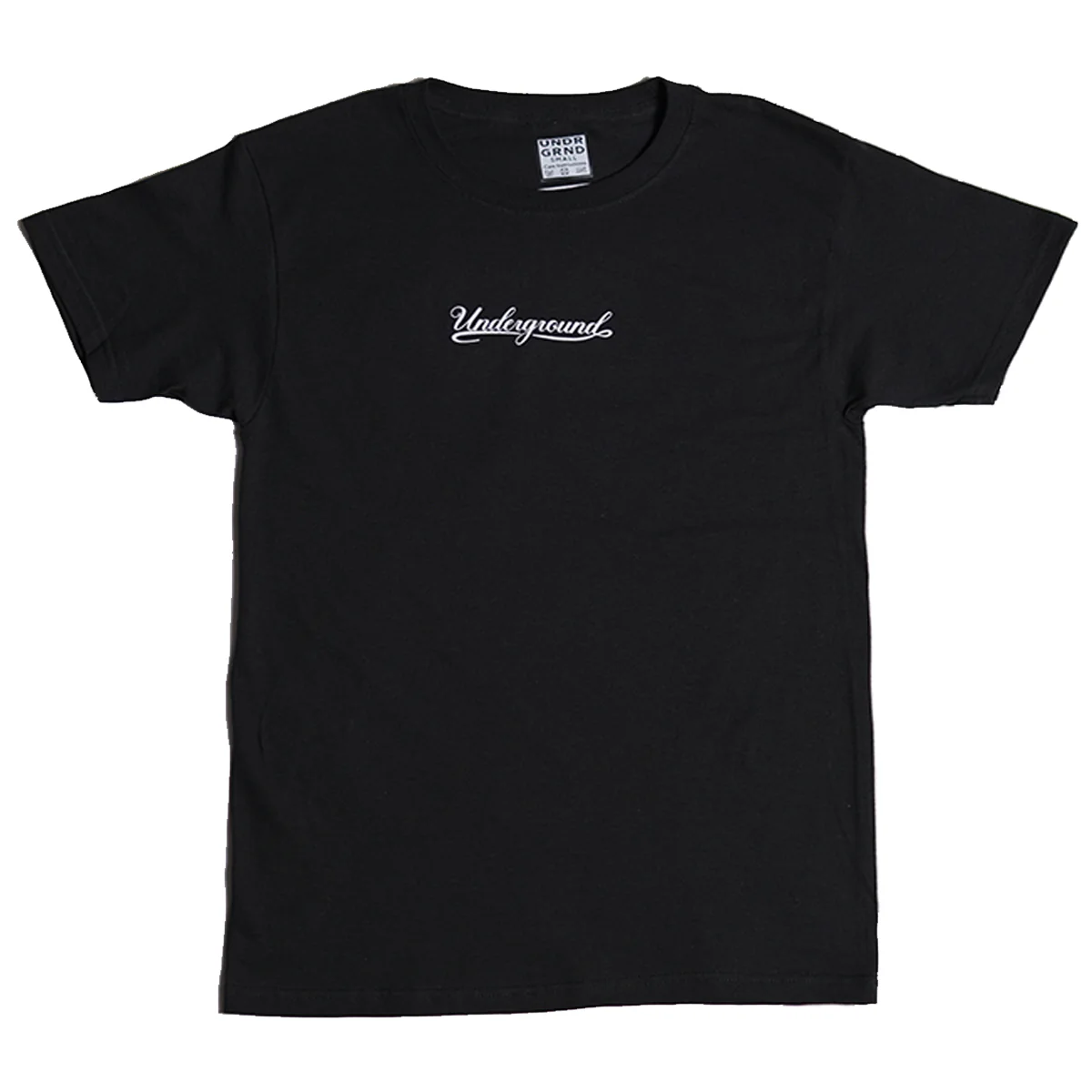 Underground Script T-Shirt - Black