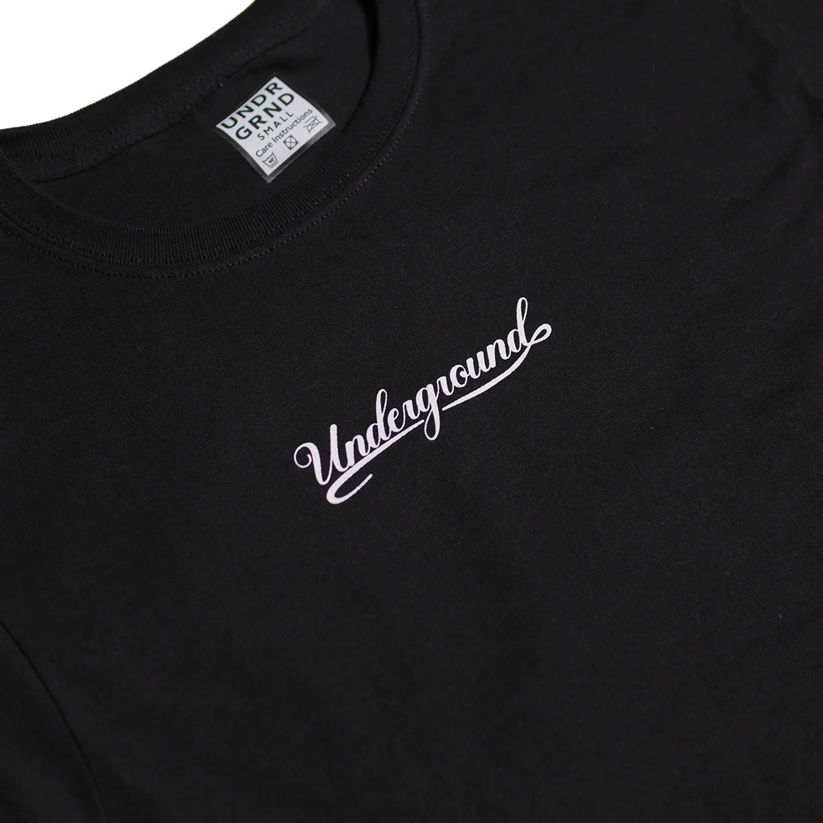 Underground Script T-Shirt - Black - Image 2