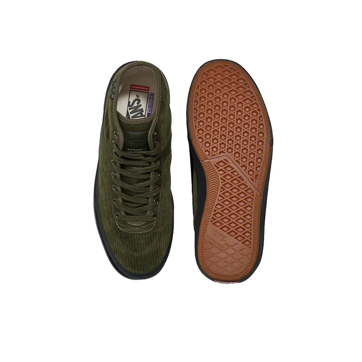 Vans Crockett High Pro Decon - Olive/Black Corduroy - Image 3