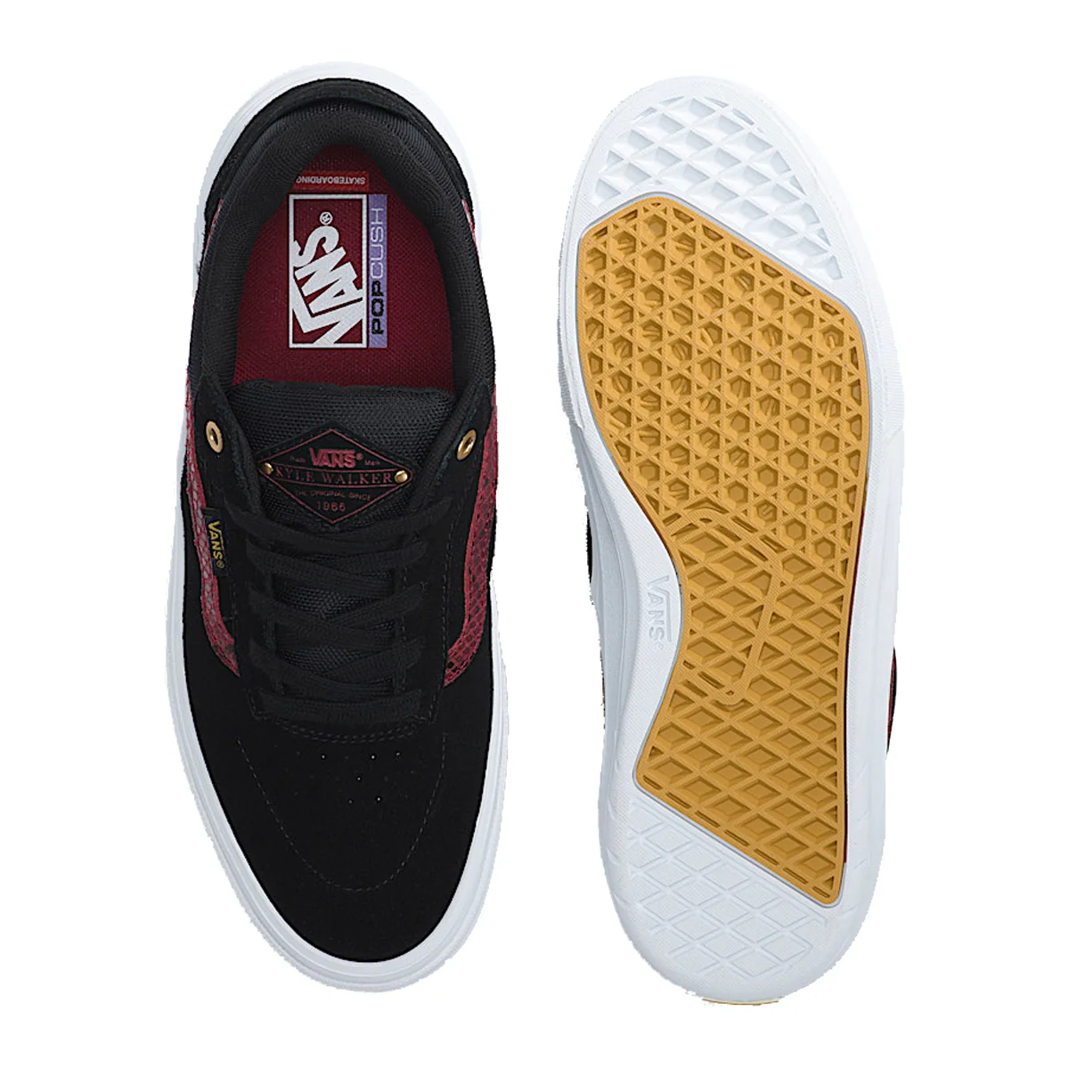 Vans Kyle Walker Pro - Black/ Red Python - Image 4