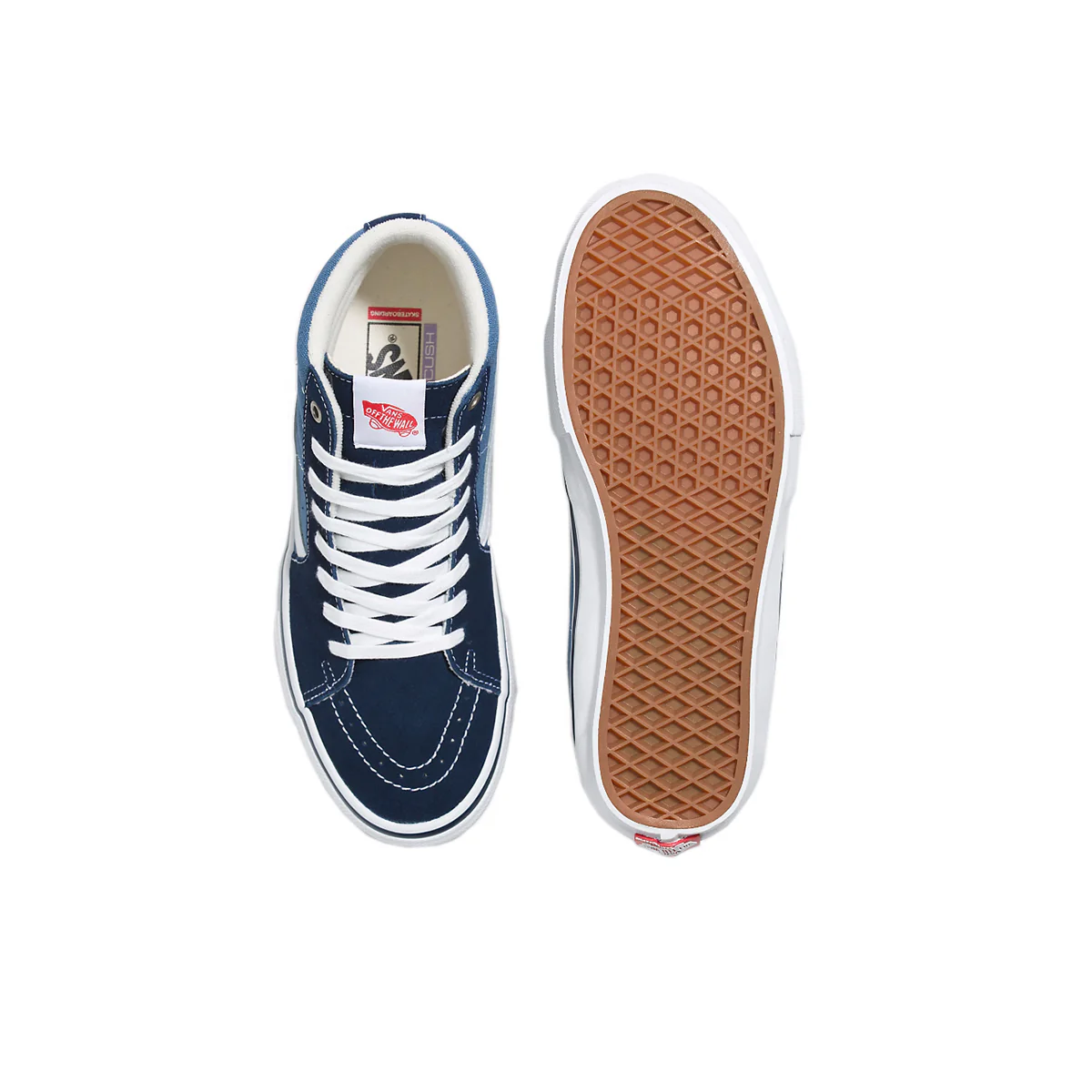 Vans Skate Sk8-Hi - Navy/White - Image 3